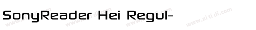 SonyReader Hei Regul字体转换